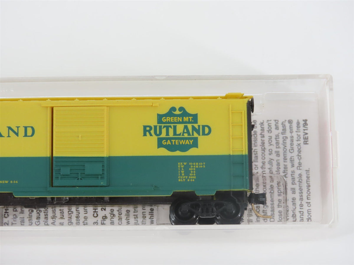 N Scale Micro-Trains MTL 20146 R Rutland Green Mt Gateway 40&#39; Box Car #103