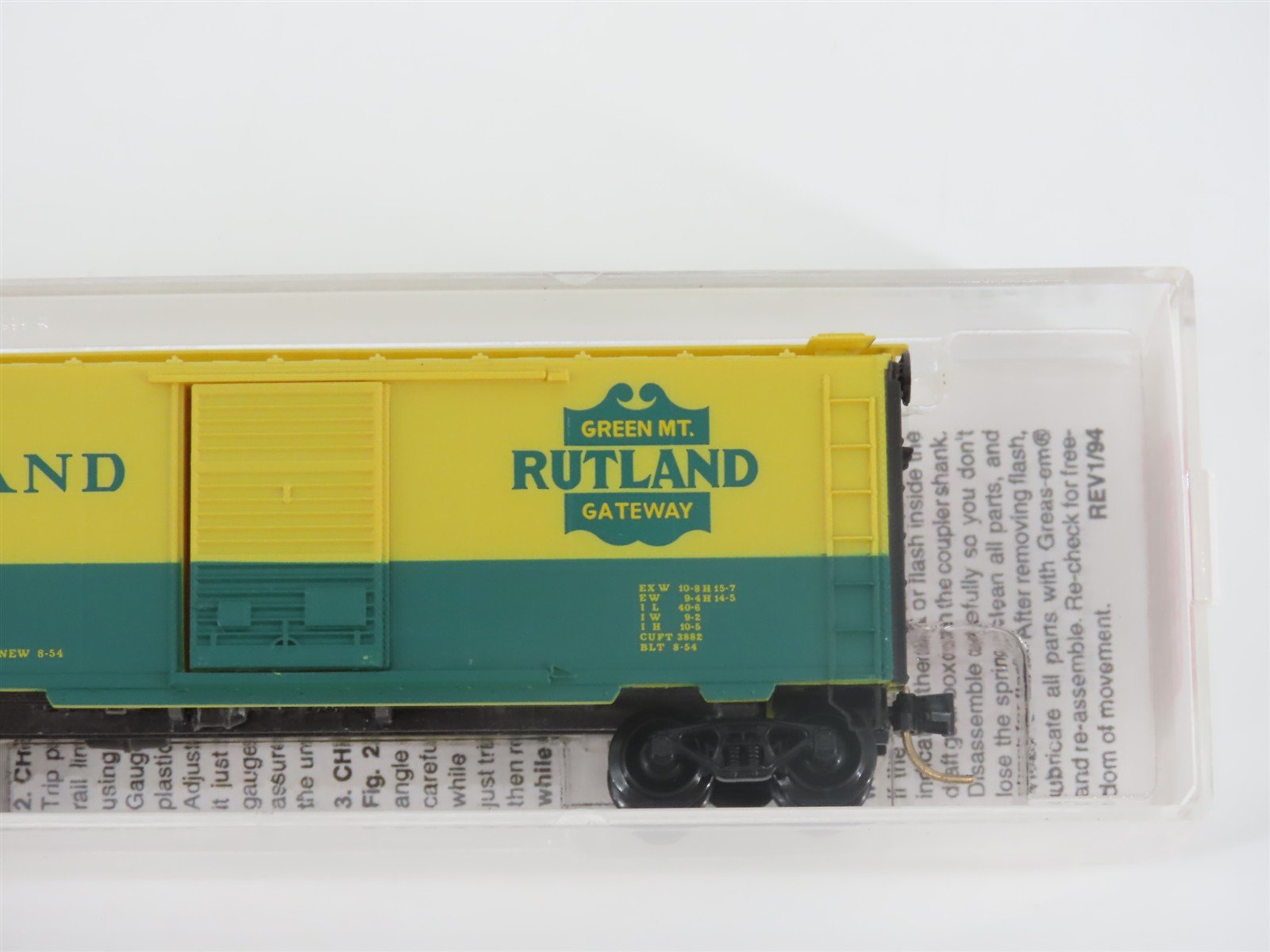 N Scale Micro-Trains MTL 20146 R Rutland Green Mt Gateway 40' Box Car #103