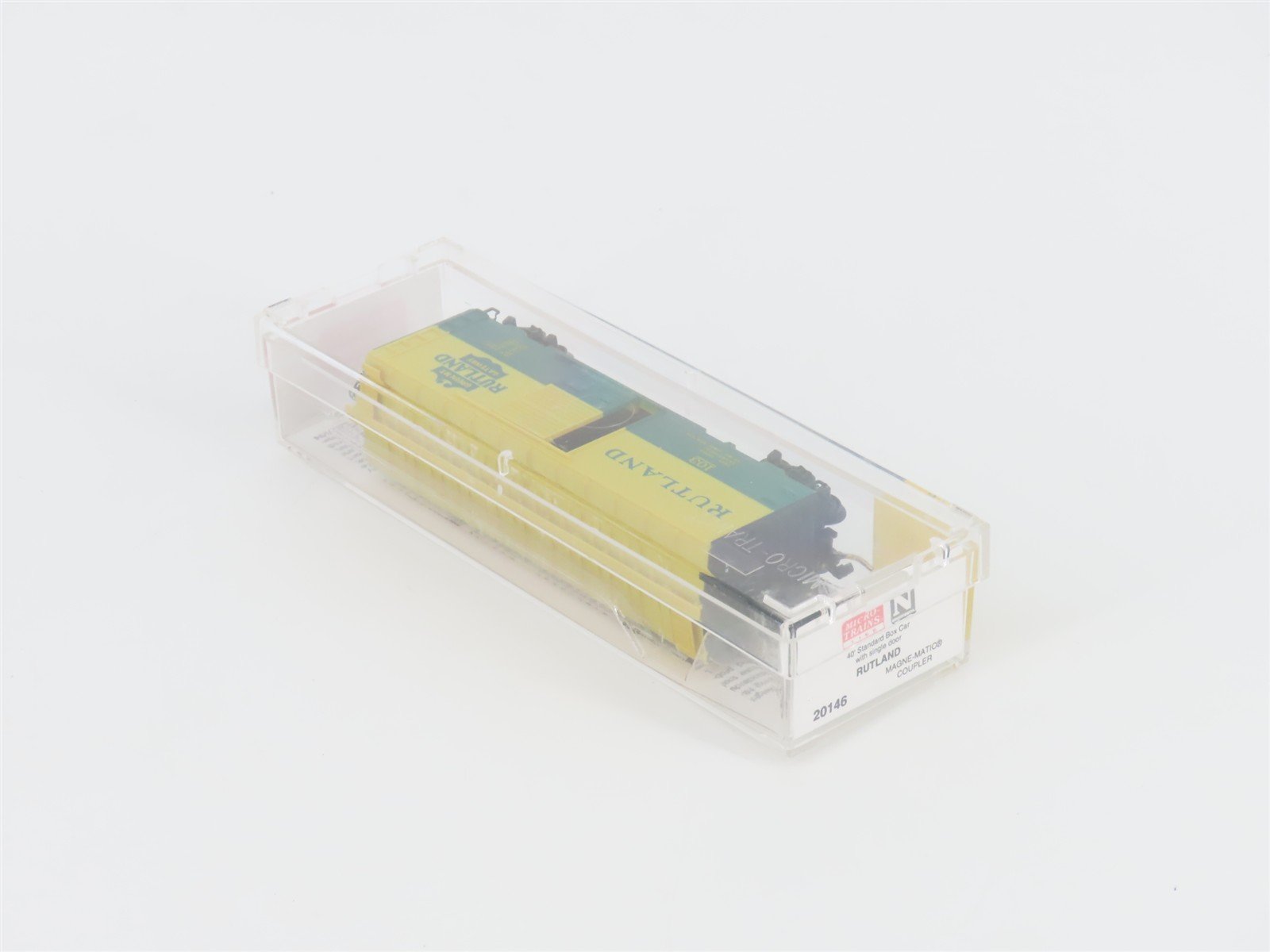 N Scale Micro-Trains MTL 20146 R Rutland Green Mt Gateway 40' Box Car #103