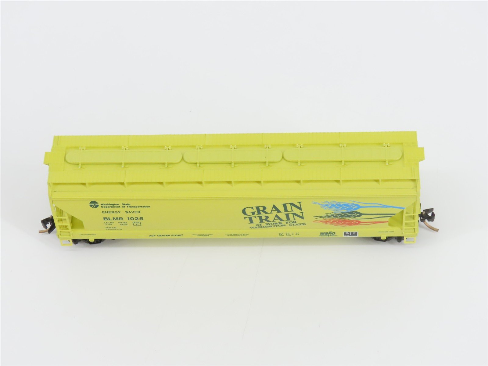 N Scale Micro-Trains MTL 94070 BLMR Grain Train 3-Bay Covered Hopper #1025