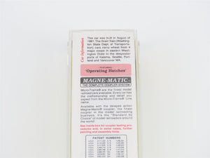 N Scale Micro-Trains MTL 94070 BLMR Grain Train 3-Bay Covered Hopper #1025