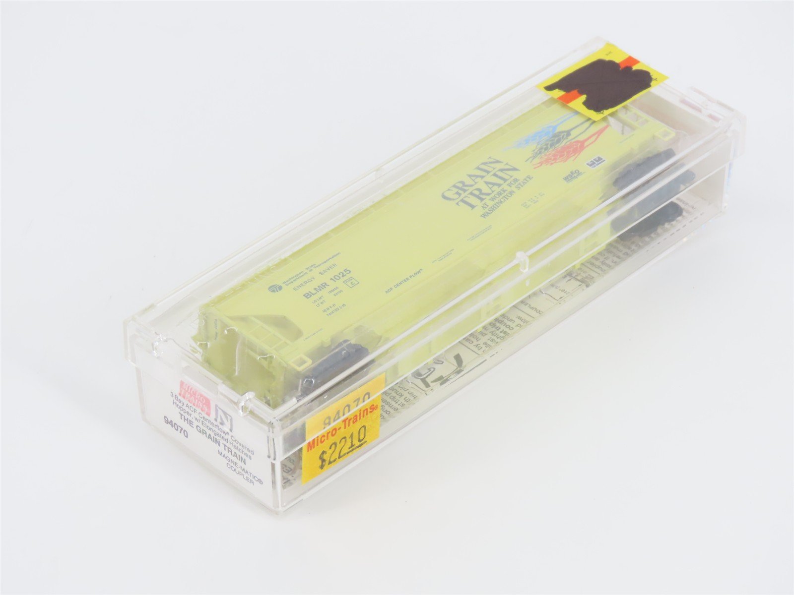 N Scale Micro-Trains MTL 94070 BLMR Grain Train 3-Bay Covered Hopper #1025