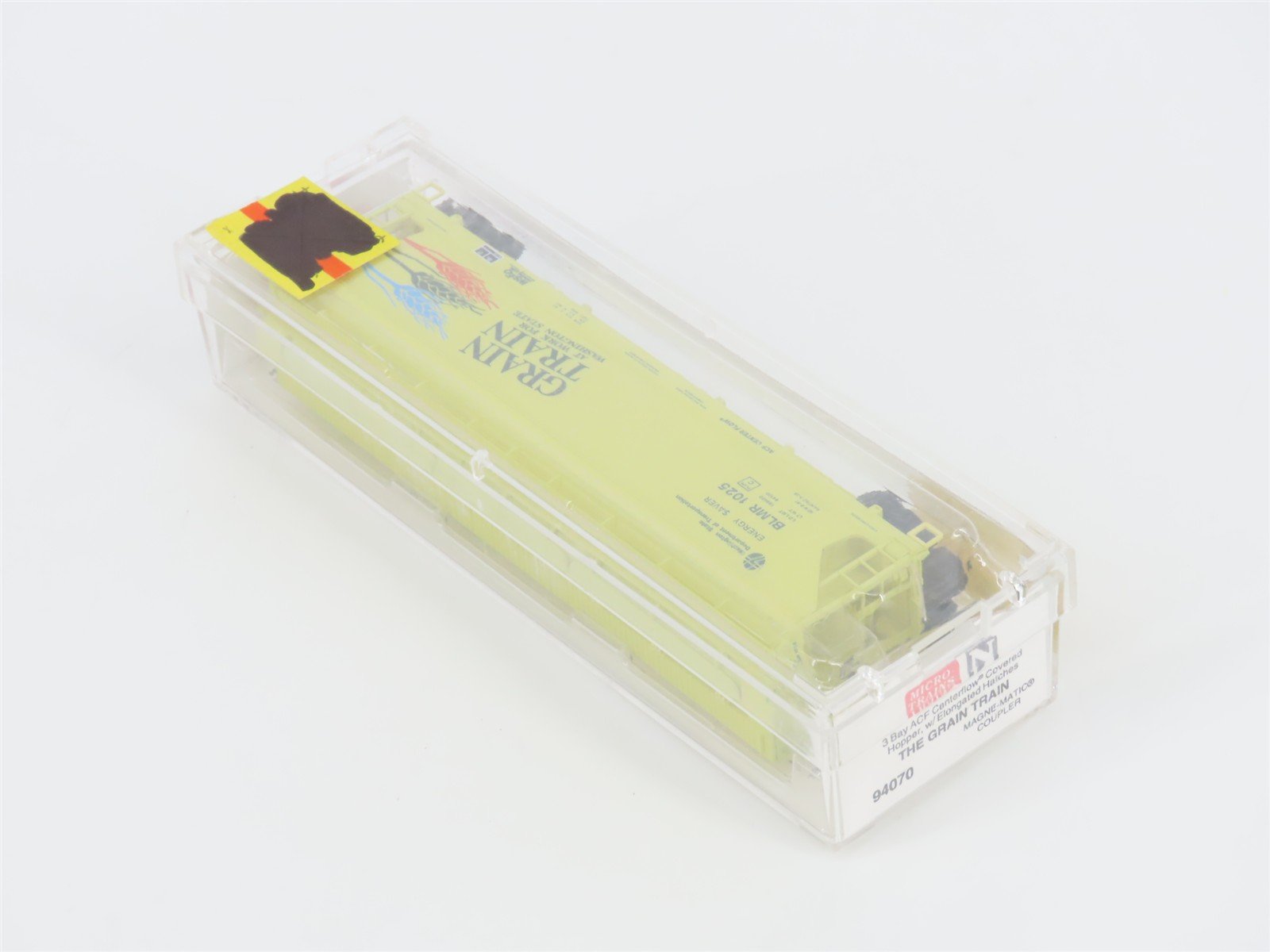 N Scale Micro-Trains MTL 94070 BLMR Grain Train 3-Bay Covered Hopper #1025