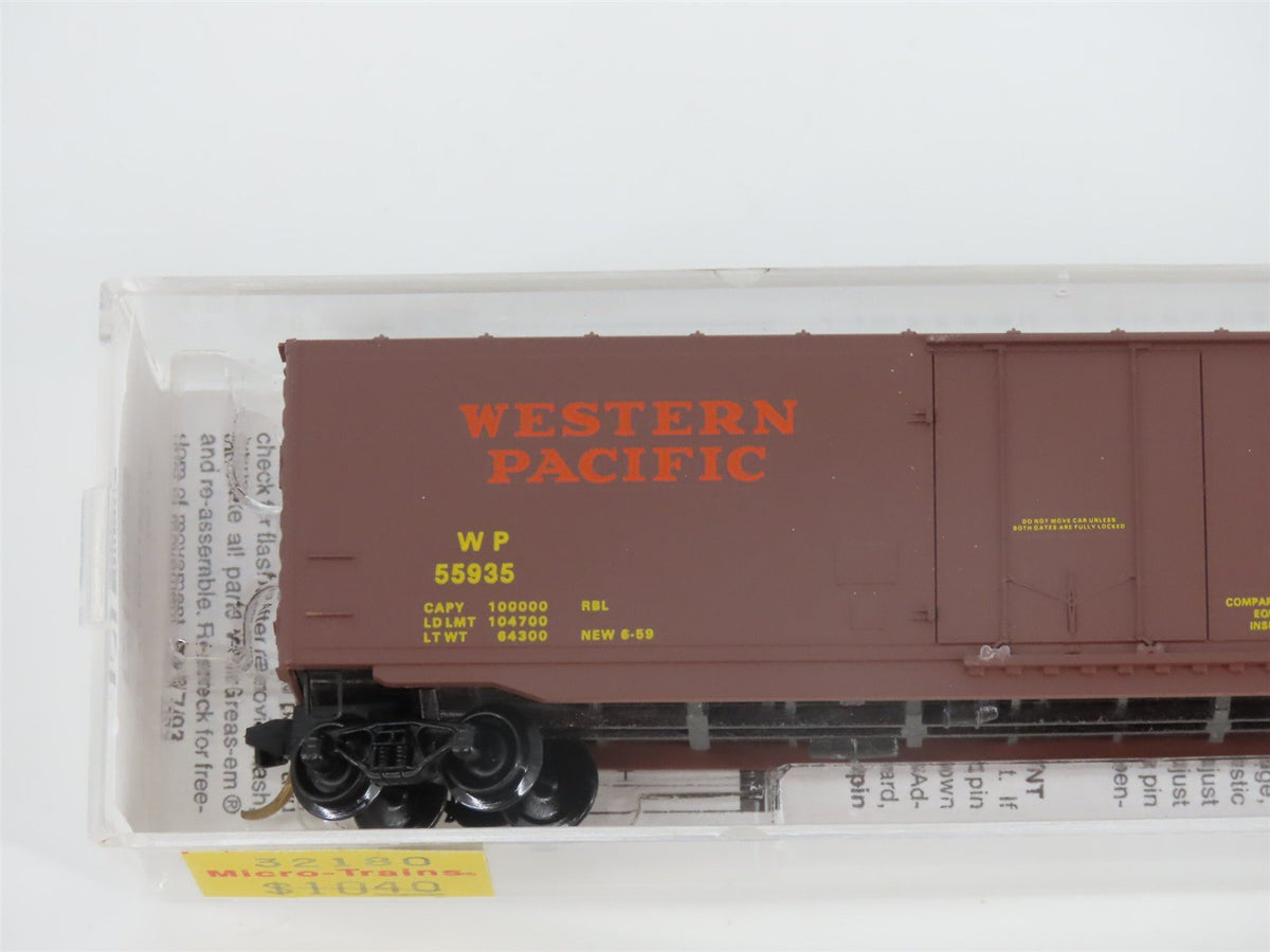 N Scale Micro-Trains MTL 32180 WP Western Pacific Feather 50&#39; Box Car #55935