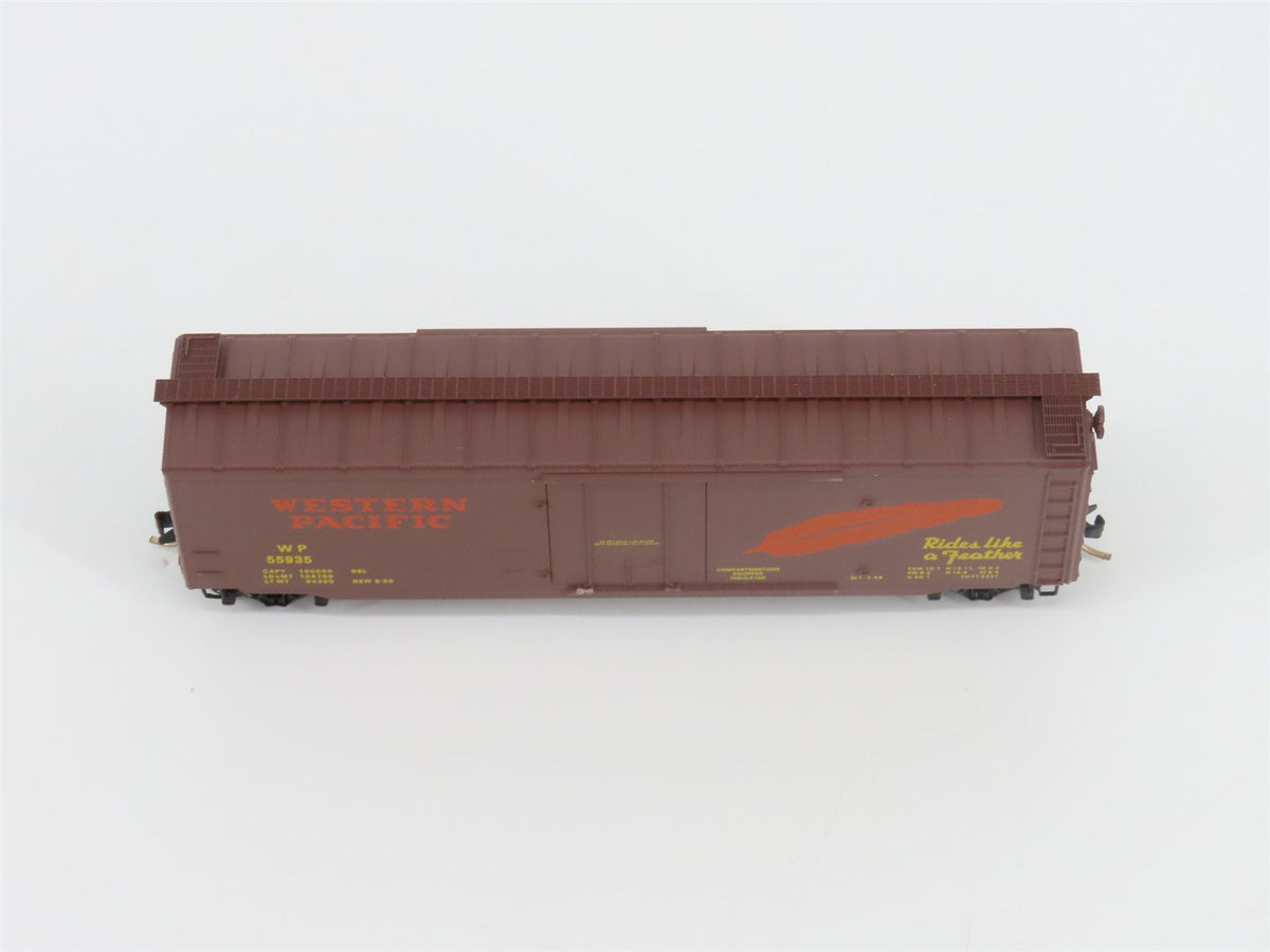 N Scale Micro-Trains MTL 32180 WP Western Pacific Feather 50&#39; Box Car #55935