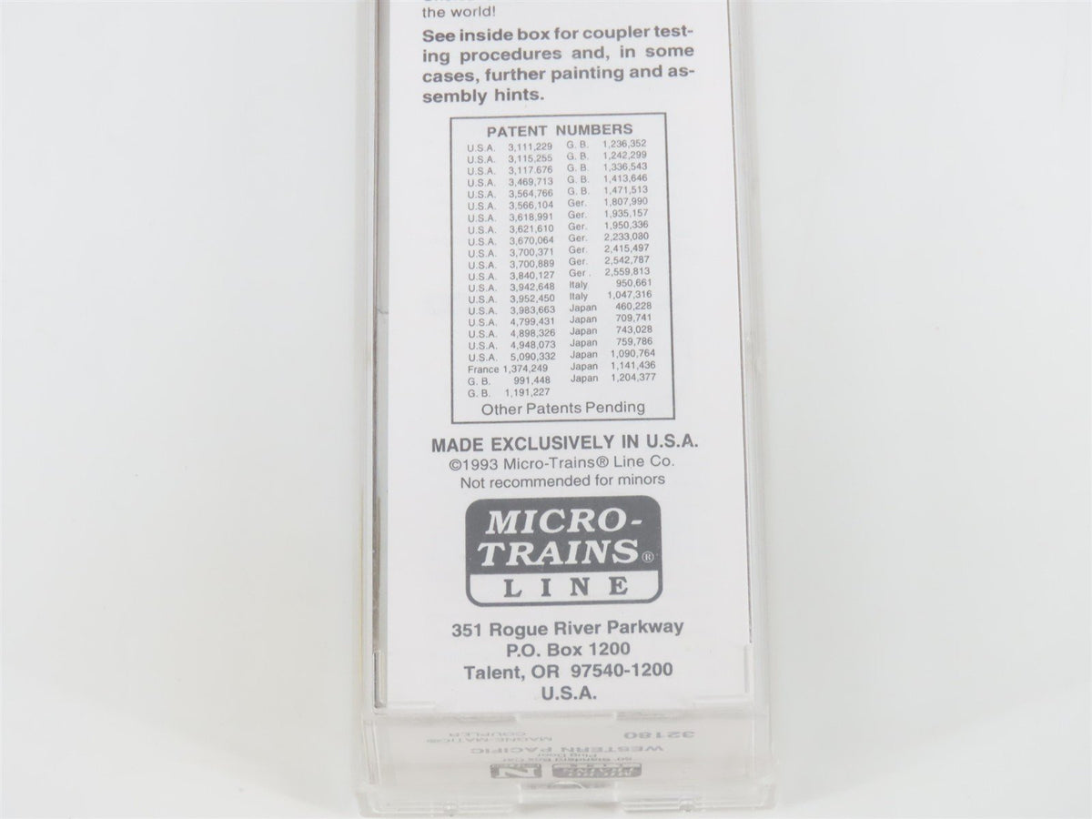 N Scale Micro-Trains MTL 32180 WP Western Pacific Feather 50&#39; Box Car #55935