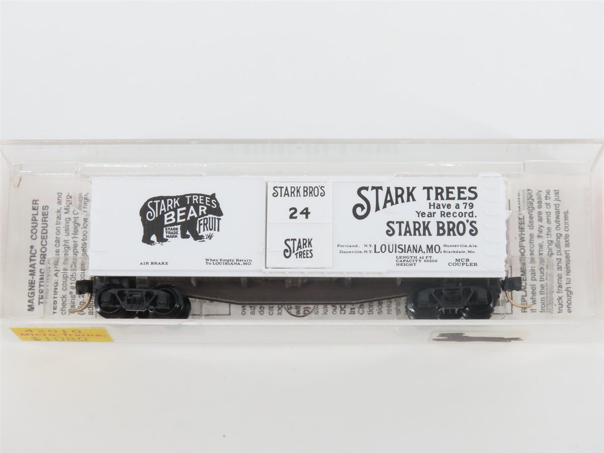 N Scale Micro-Trains MTL 42010 Stark Trees 40&#39; Single Door Box Car #24
