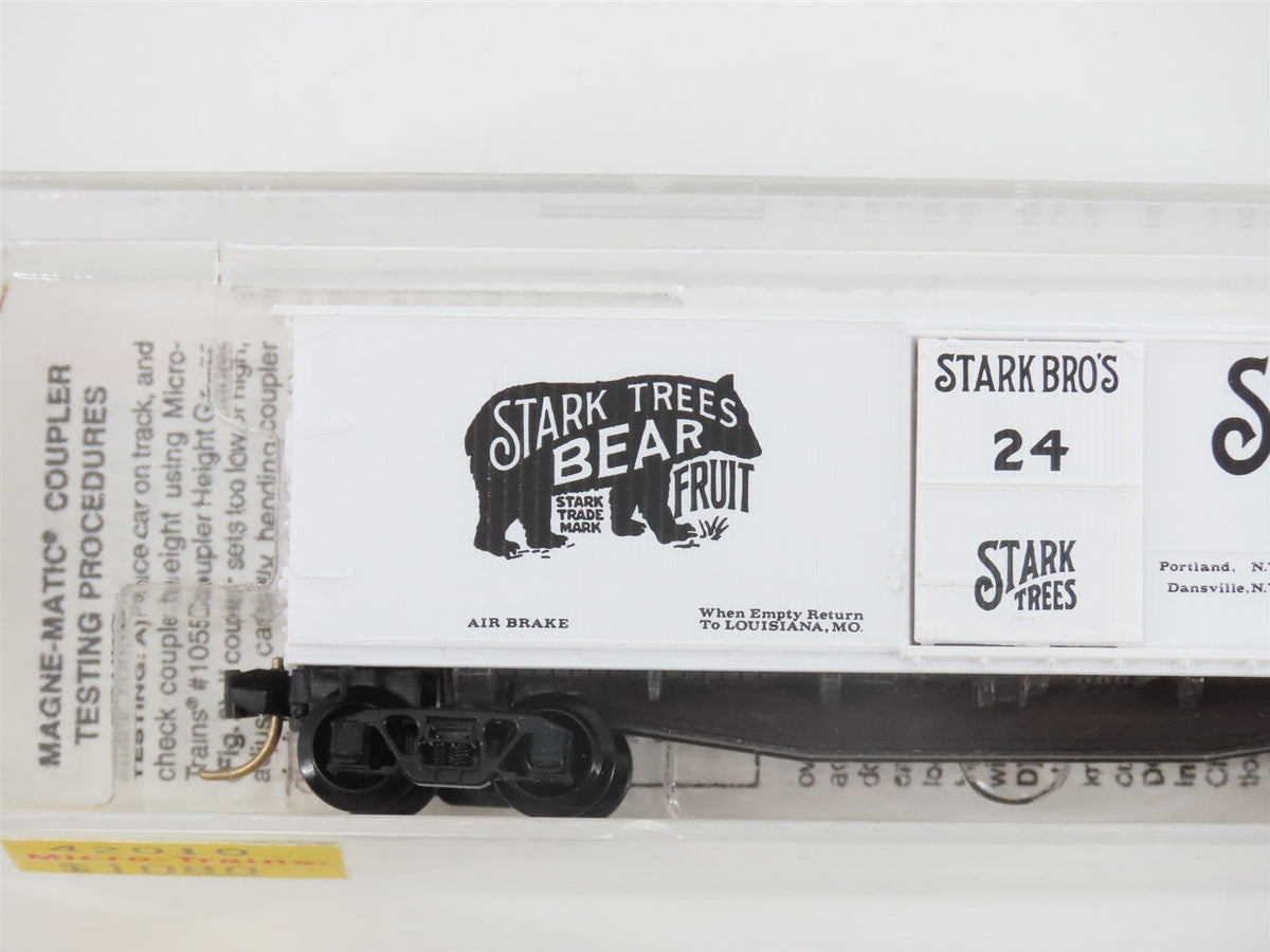 N Scale Micro-Trains MTL 42010 Stark Trees 40&#39; Single Door Box Car #24