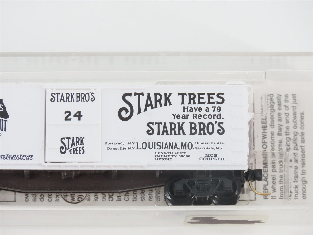 N Scale Micro-Trains MTL 42010 Stark Trees 40&#39; Single Door Box Car #24