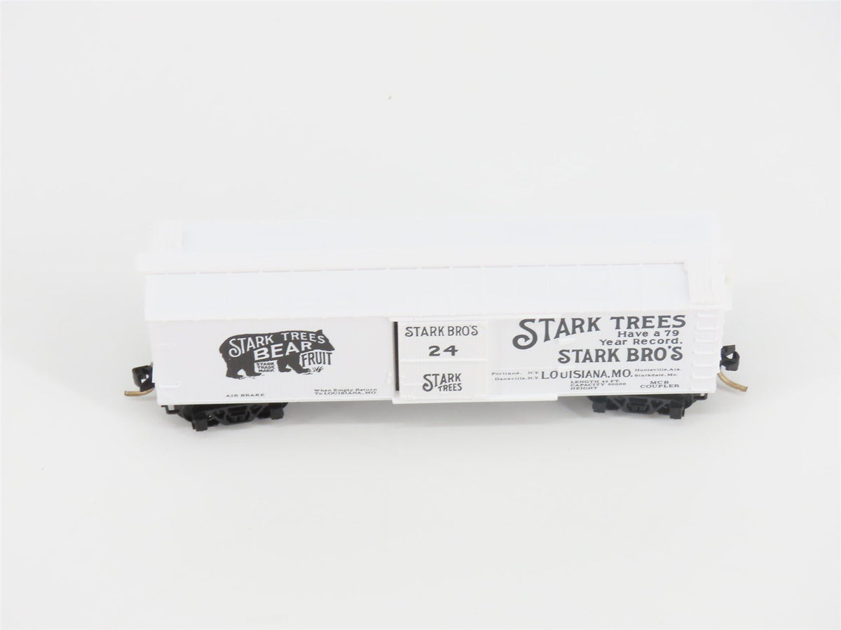N Scale Micro-Trains MTL 42010 Stark Trees 40&#39; Single Door Box Car #24