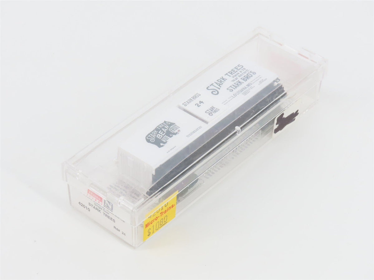 N Scale Micro-Trains MTL 42010 Stark Trees 40&#39; Single Door Box Car #24