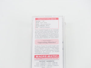 N Scale Micro-Trains MTL 92180 BCAX Blue Circle Cement 2-Bay Covered Hopper #7