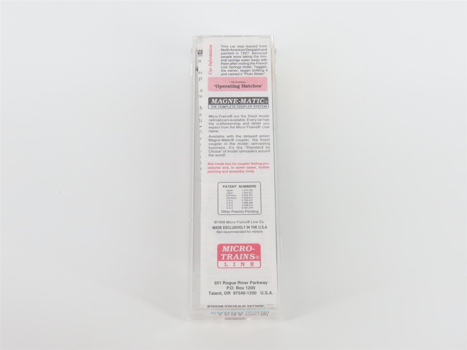 N Scale Micro-Trains MTL 49490 NADX Pluto Water 40' Wood Reefer #2688