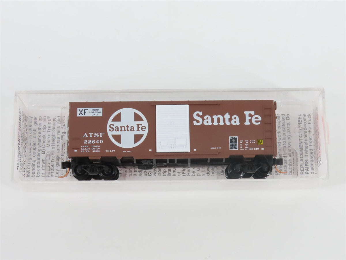 N Scale Micro-Trains MTL 73010 ATSF Santa Fe 40&#39; Single Door Box Car #22640