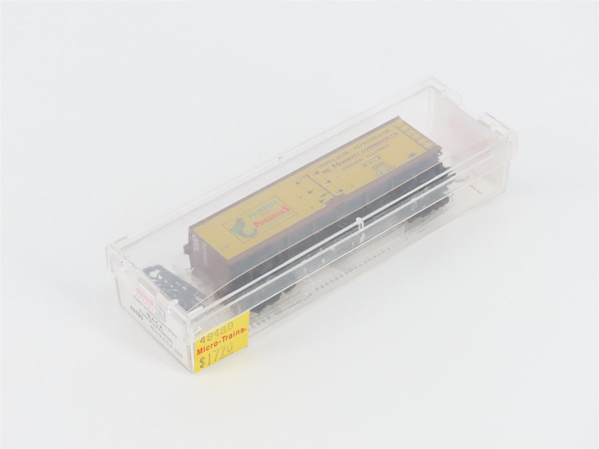N Scale Micro-Trains MTL 49480 MACX Parrot Brand Potatoes 40&#39; Reefer #3300
