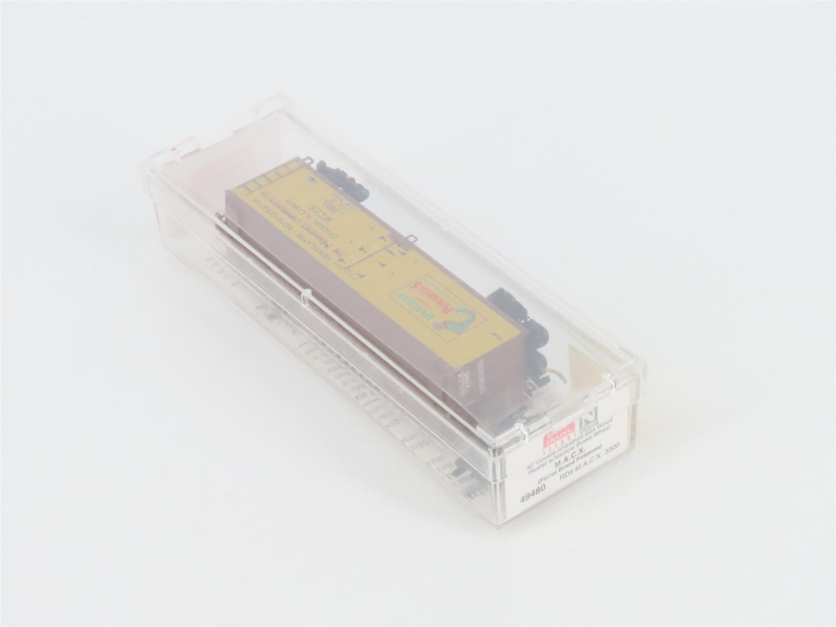 N Scale Micro-Trains MTL 49480 MACX Parrot Brand Potatoes 40&#39; Reefer #3300
