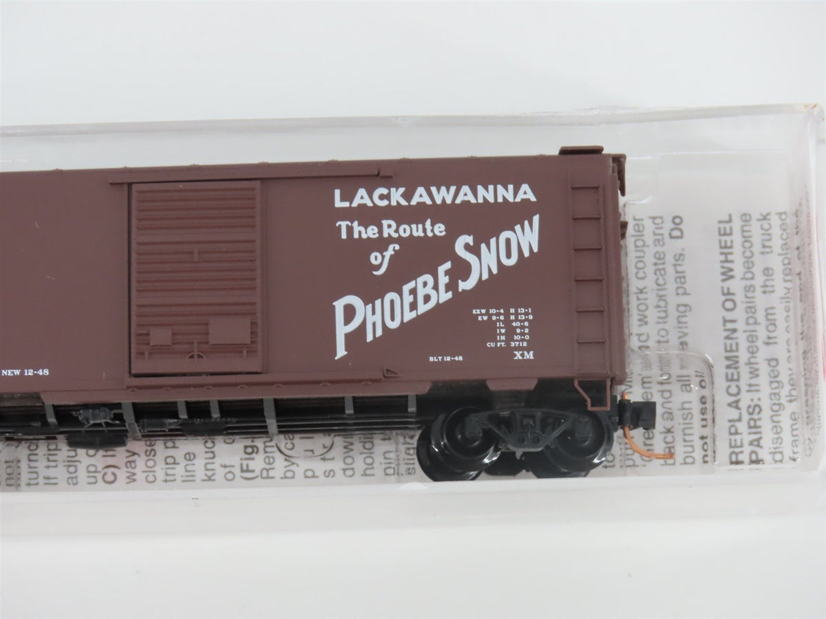 N Scale Micro-Trains MTL 20667 DL&amp;W Route of Phoebe Snow 40&#39; Box Car #52831