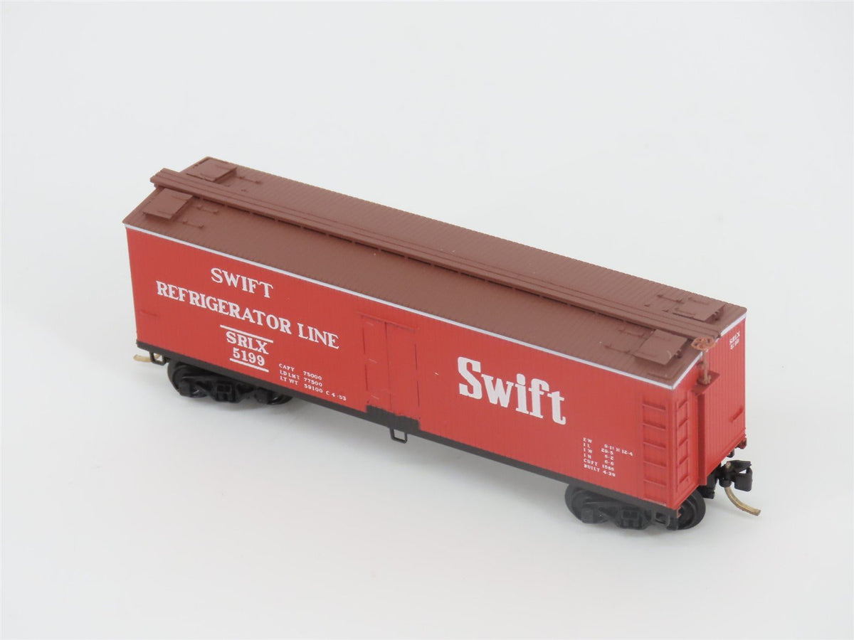 N Scale Micro-Trains MTL 49400 SRLX Swift 40&#39; Wood Reefer #5199