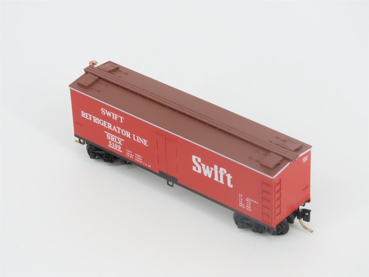 N Scale Micro-Trains MTL 49400 SRLX Swift 40&#39; Wood Reefer #5199
