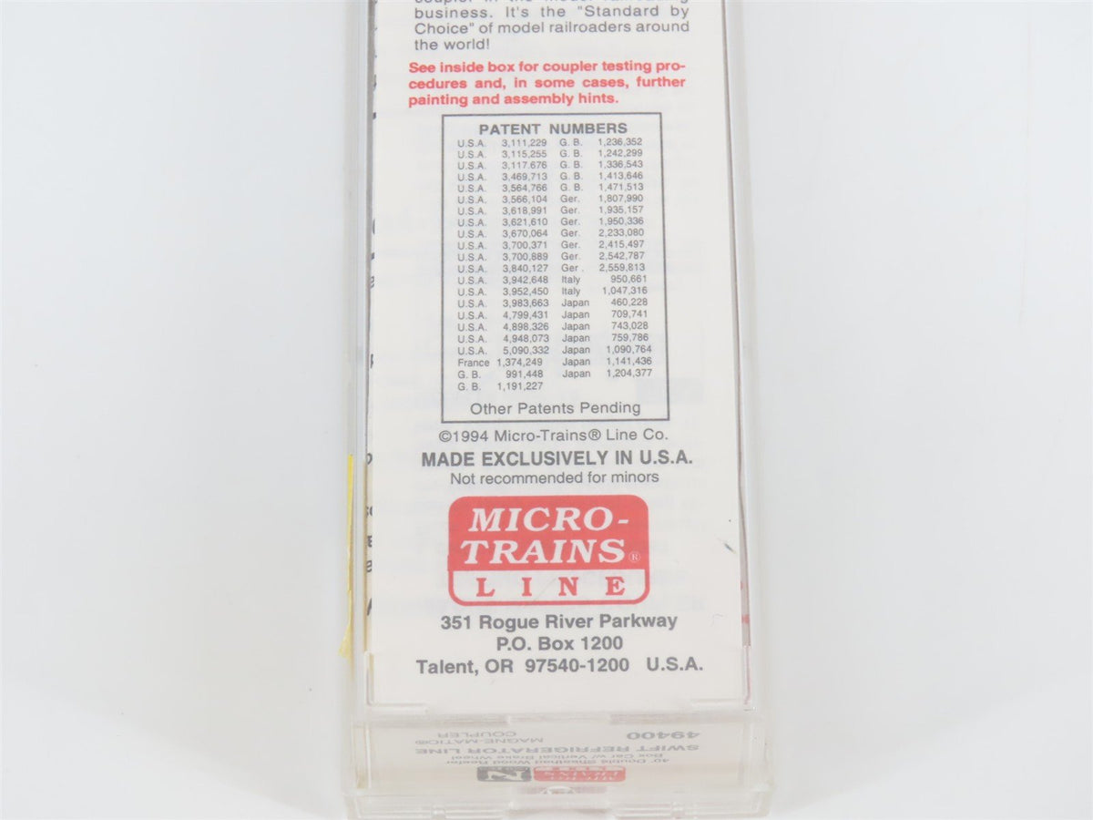 N Scale Micro-Trains MTL 49400 SRLX Swift 40&#39; Wood Reefer #5199