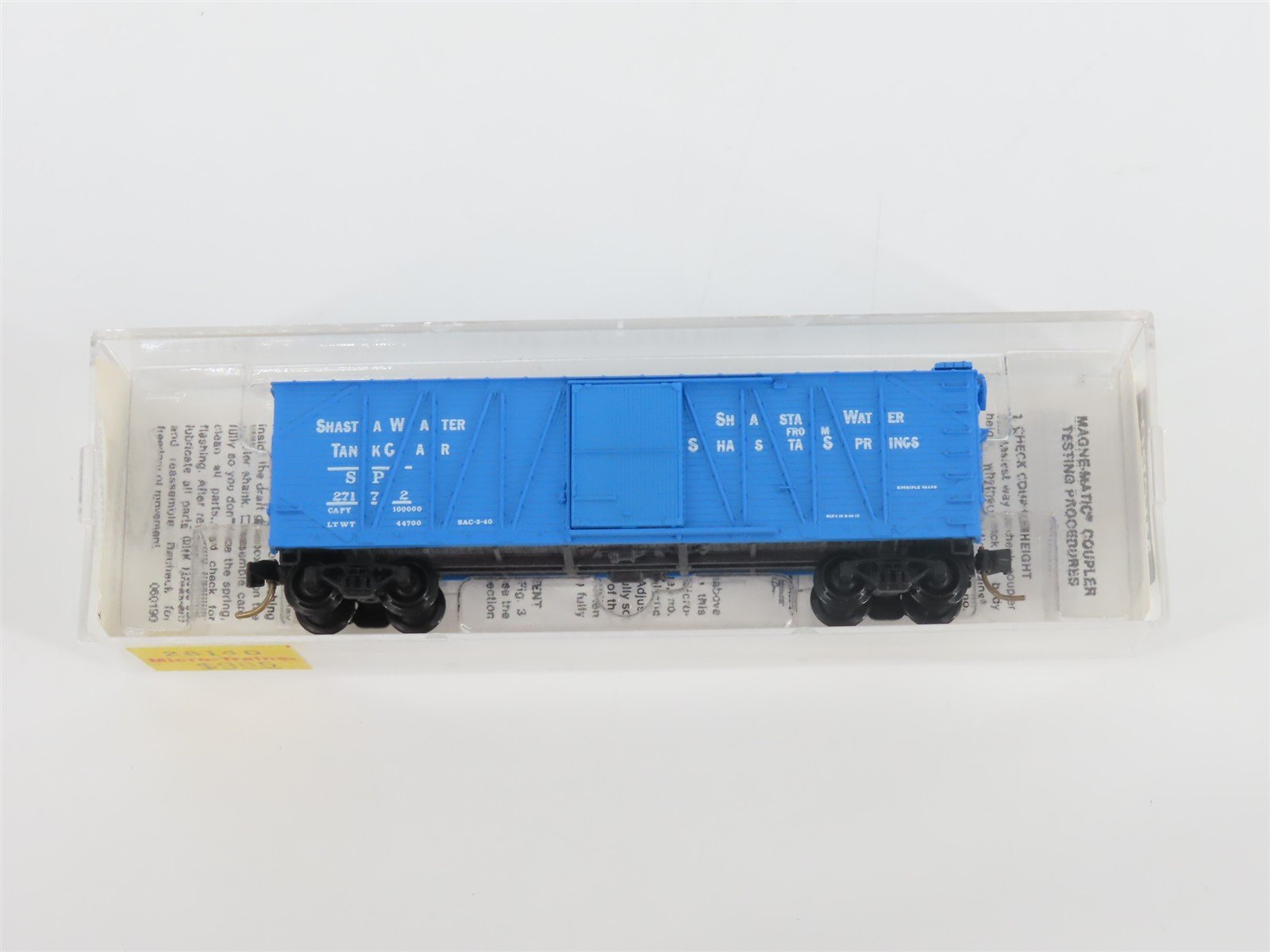 N Scale Micro-Trains MTL 28140 SP Shasta Water 40' Single Door Box Car #27172