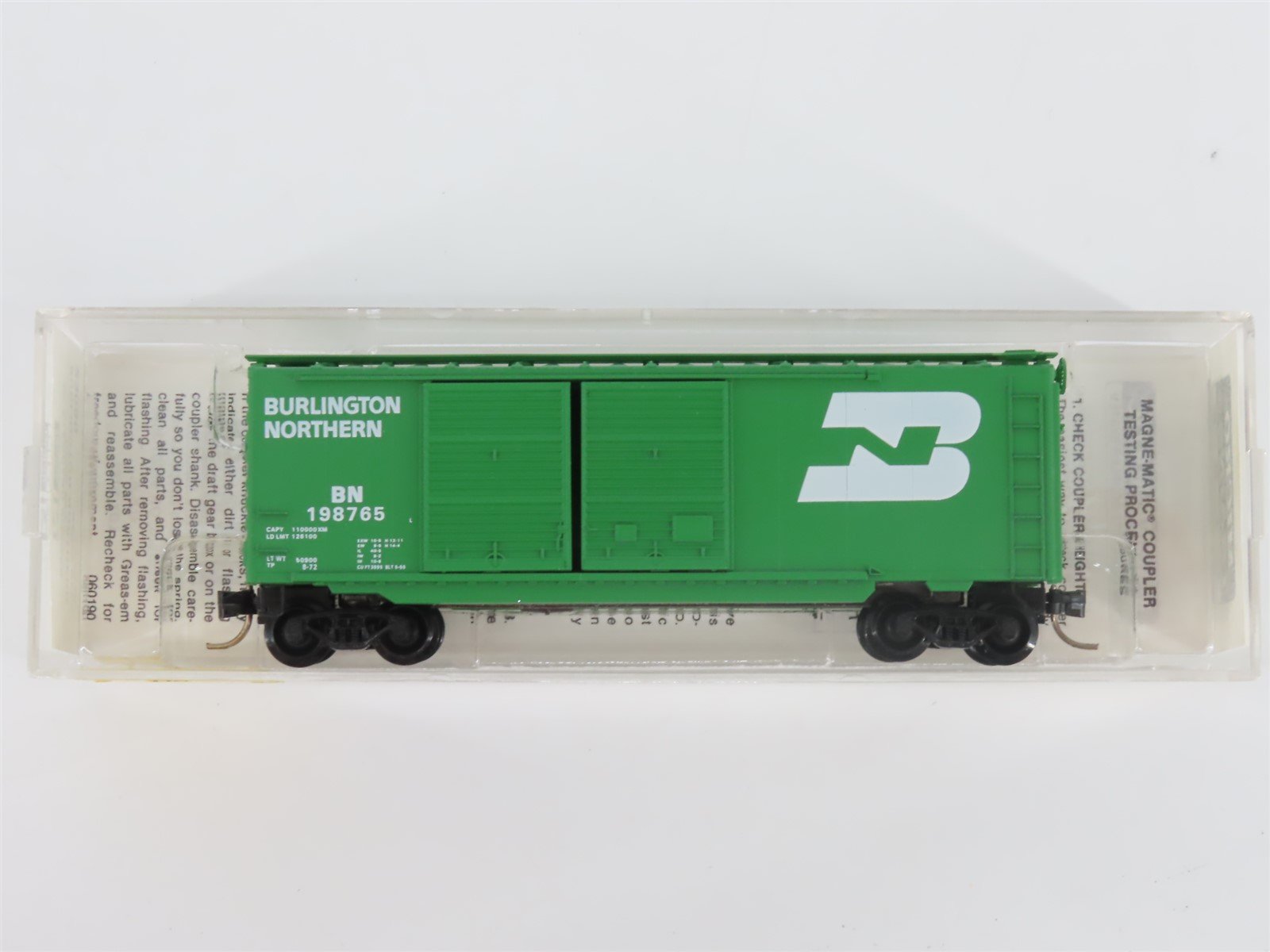 N Scale Micro-Trains MTL 23080 BN Burlington Northern 40' Box Car #198765