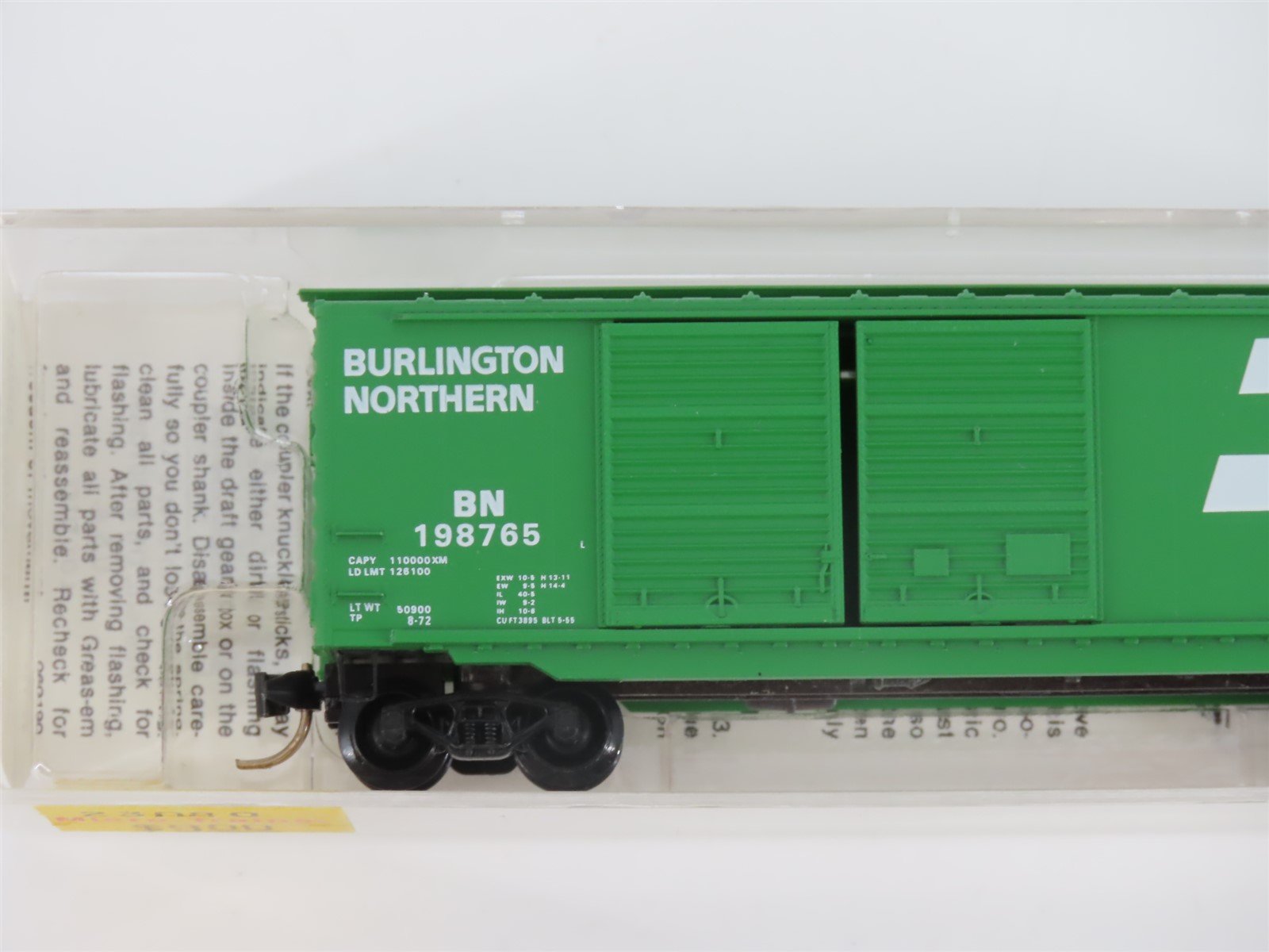 N Scale Micro-Trains MTL 23080 BN Burlington Northern 40' Box Car #198765