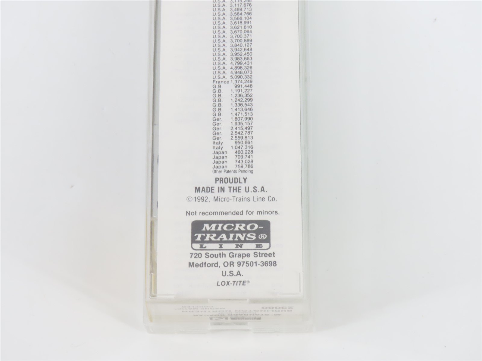 N Scale Micro-Trains MTL 23080 BN Burlington Northern 40' Box Car #198765