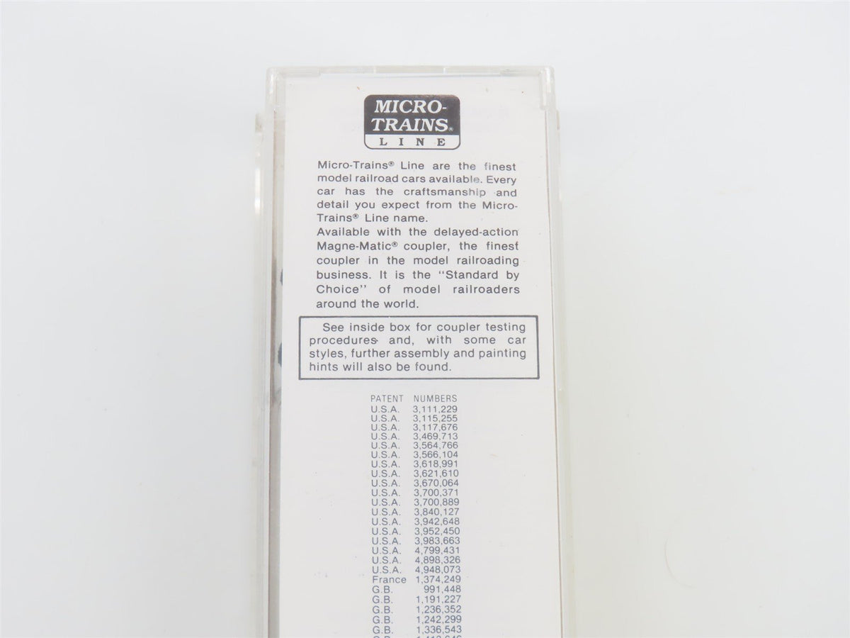 N Scale Micro-Trains MTL 42030 MWR Ball Glass Jars 40&#39; Single Door Box Car #1020