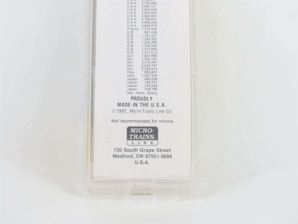 N Scale Micro-Trains MTL 42030 MWR Ball Glass Jars 40&#39; Single Door Box Car #1020