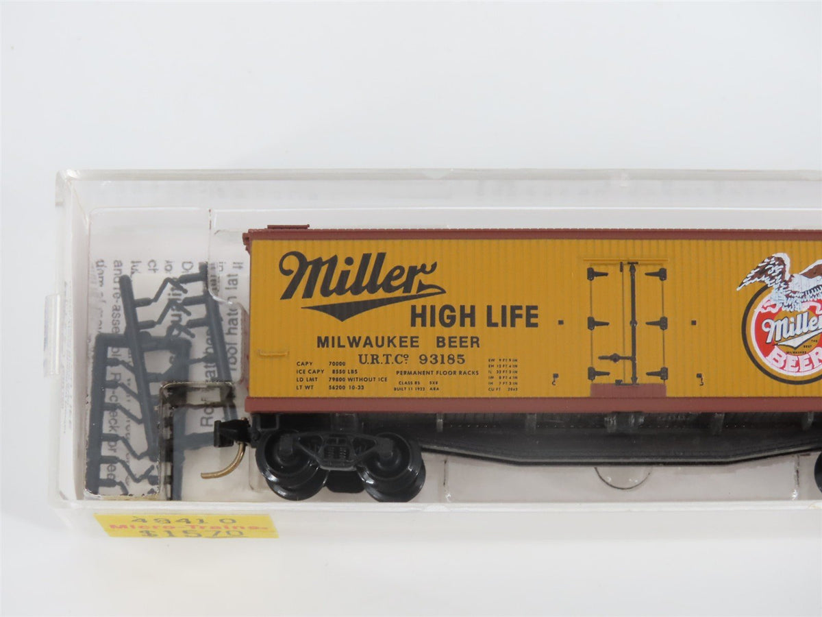 N Scale Micro-Trains MTL 49410 URTC Miller High Life 40&#39; Wood Reefer #93185