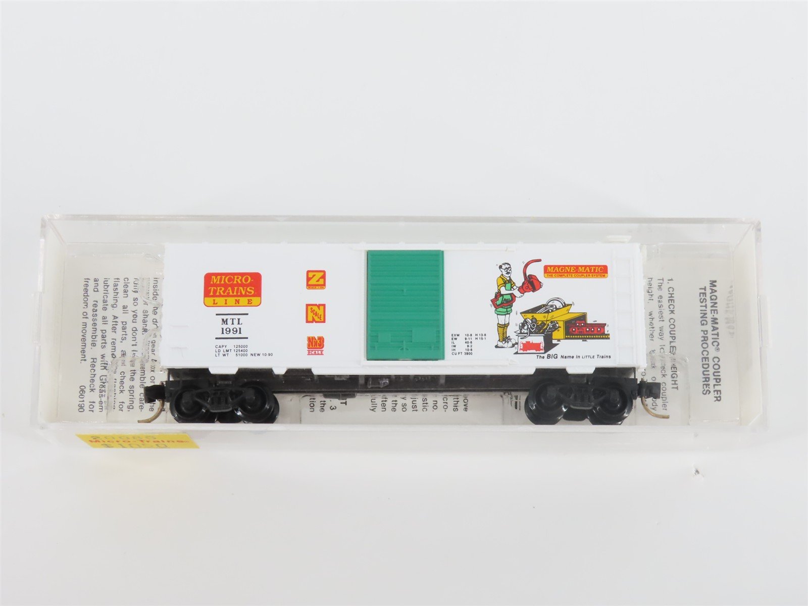 N Scale Micro-Trains 20086 MTL Single Door 40' Box Car #1991