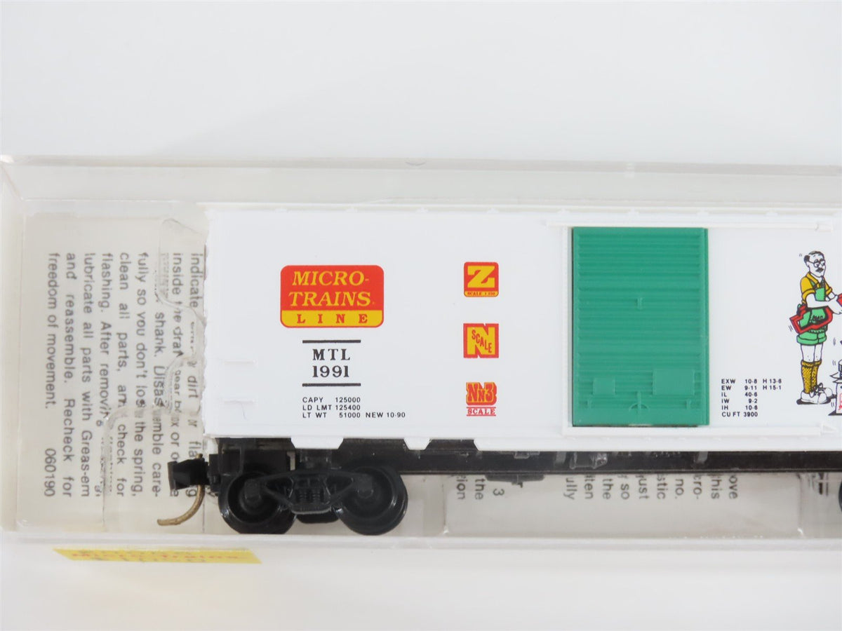N Scale Micro-Trains 20086 MTL Single Door 40&#39; Box Car #1991