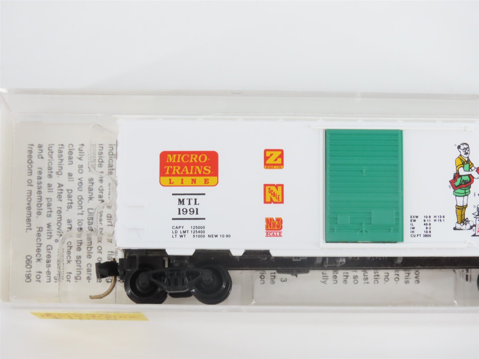 N Scale Micro-Trains 20086 MTL Single Door 40' Box Car #1991