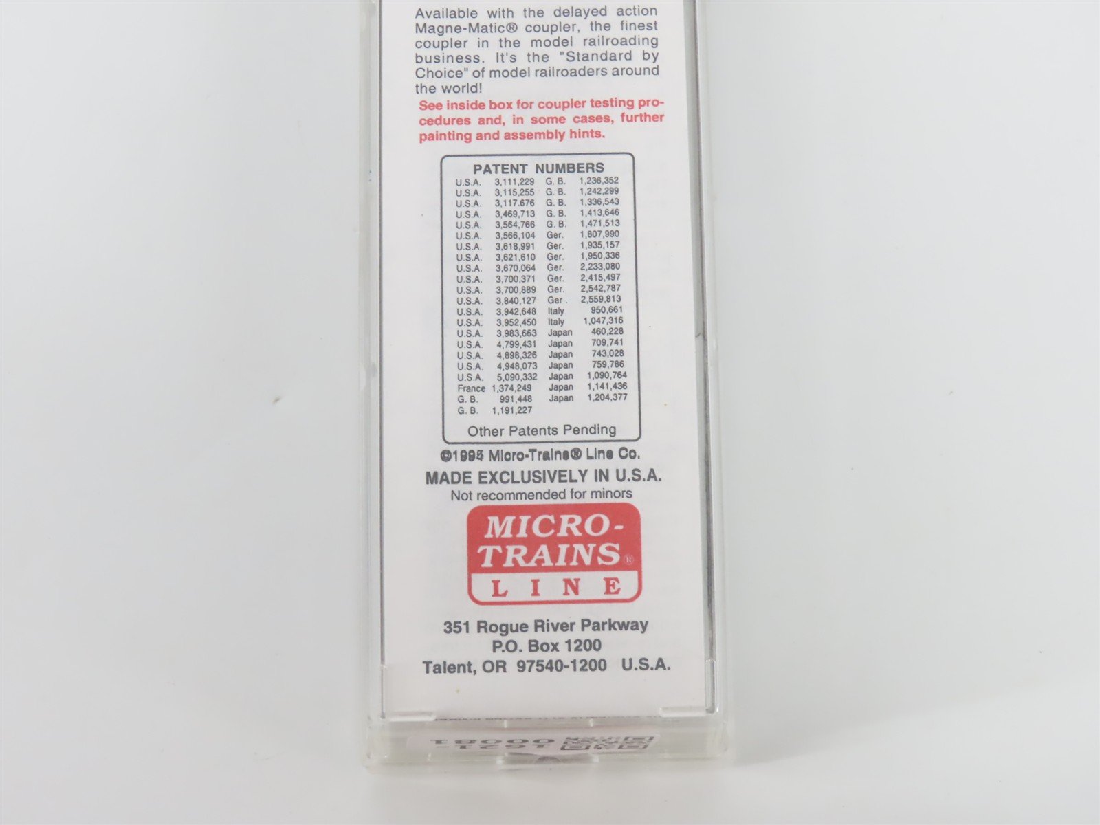N Scale Micro-Trains MTL 32330 BM Boston & Maine Milk 50' Box Car #1919
