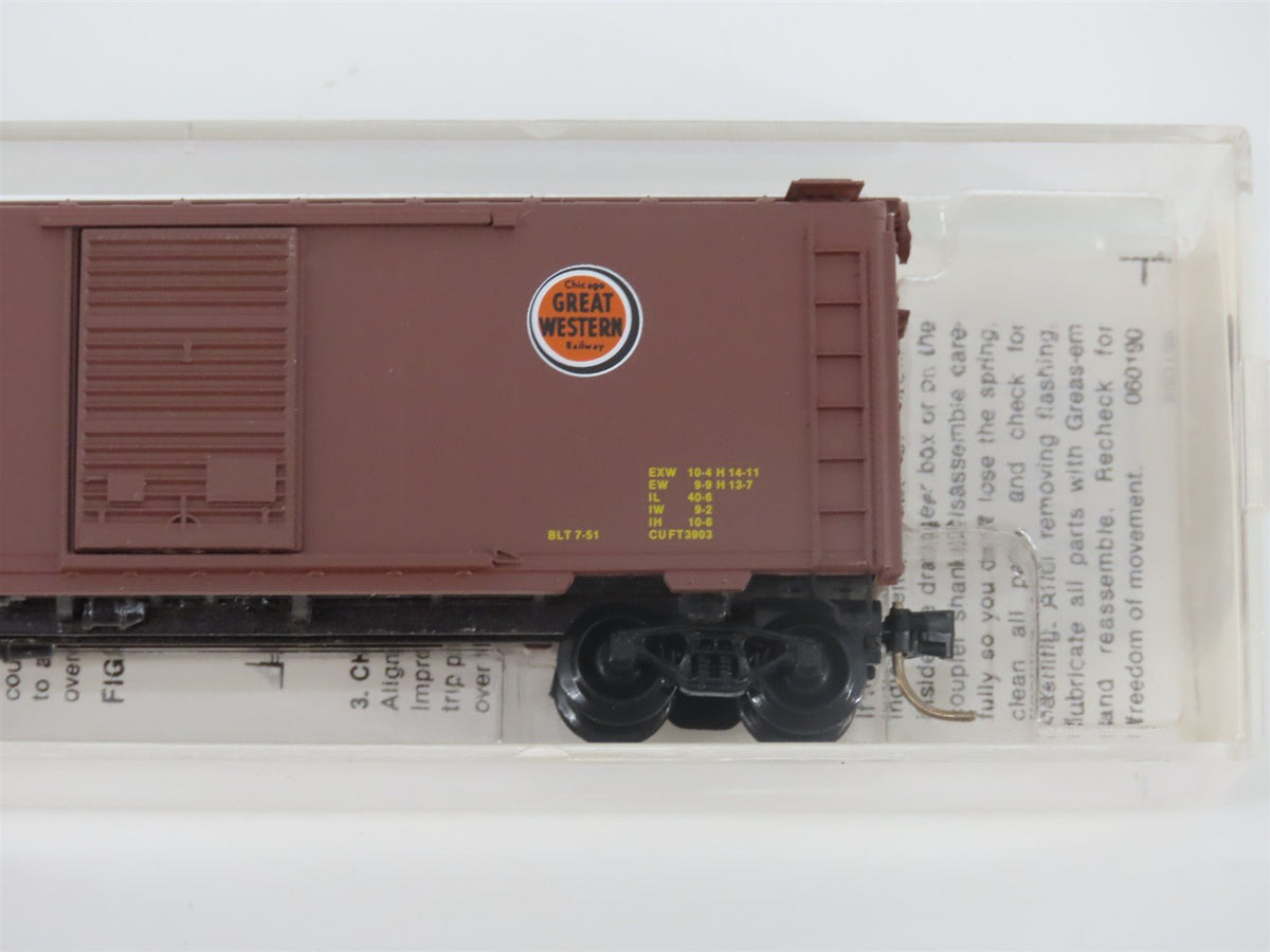 N Scale Micro-Trains MTL 20046 CGW Chicago Great Western 40&#39; Box Car #5453