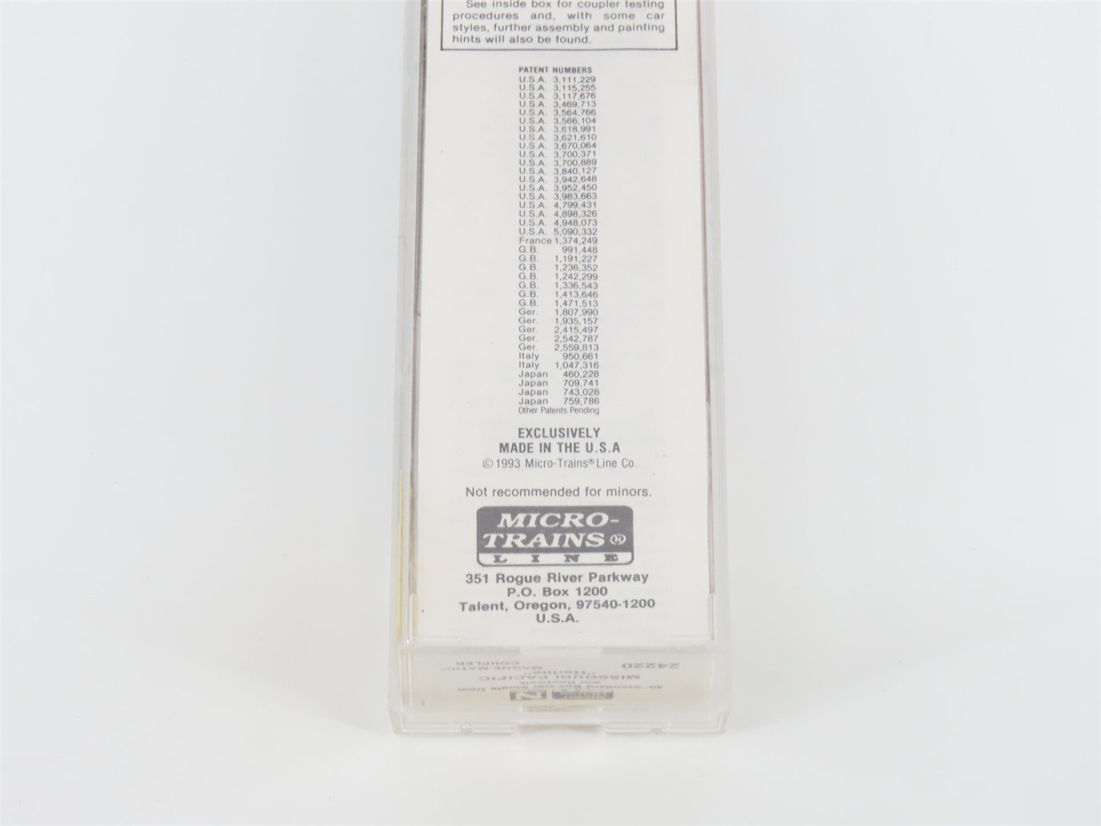 N Scale Micro-Trains MTL 24220 MP HERB Missouri Pacific Herbie 40' Box Car #1