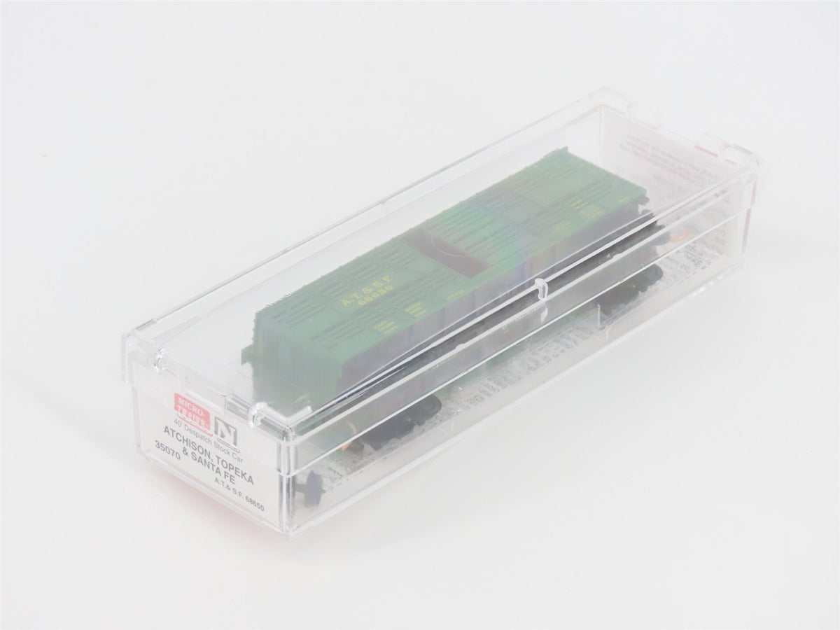 N Scale Micro-Trains MTL 35070 ATSF Santa Fe 40&#39; Despatch Stock Car #68650
