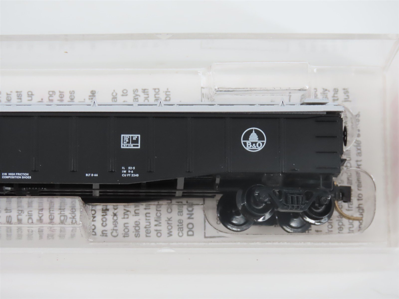 N Scale Micro-Trains MTL 106040 B&O Baltimore & Ohio 50' Gondola #362506