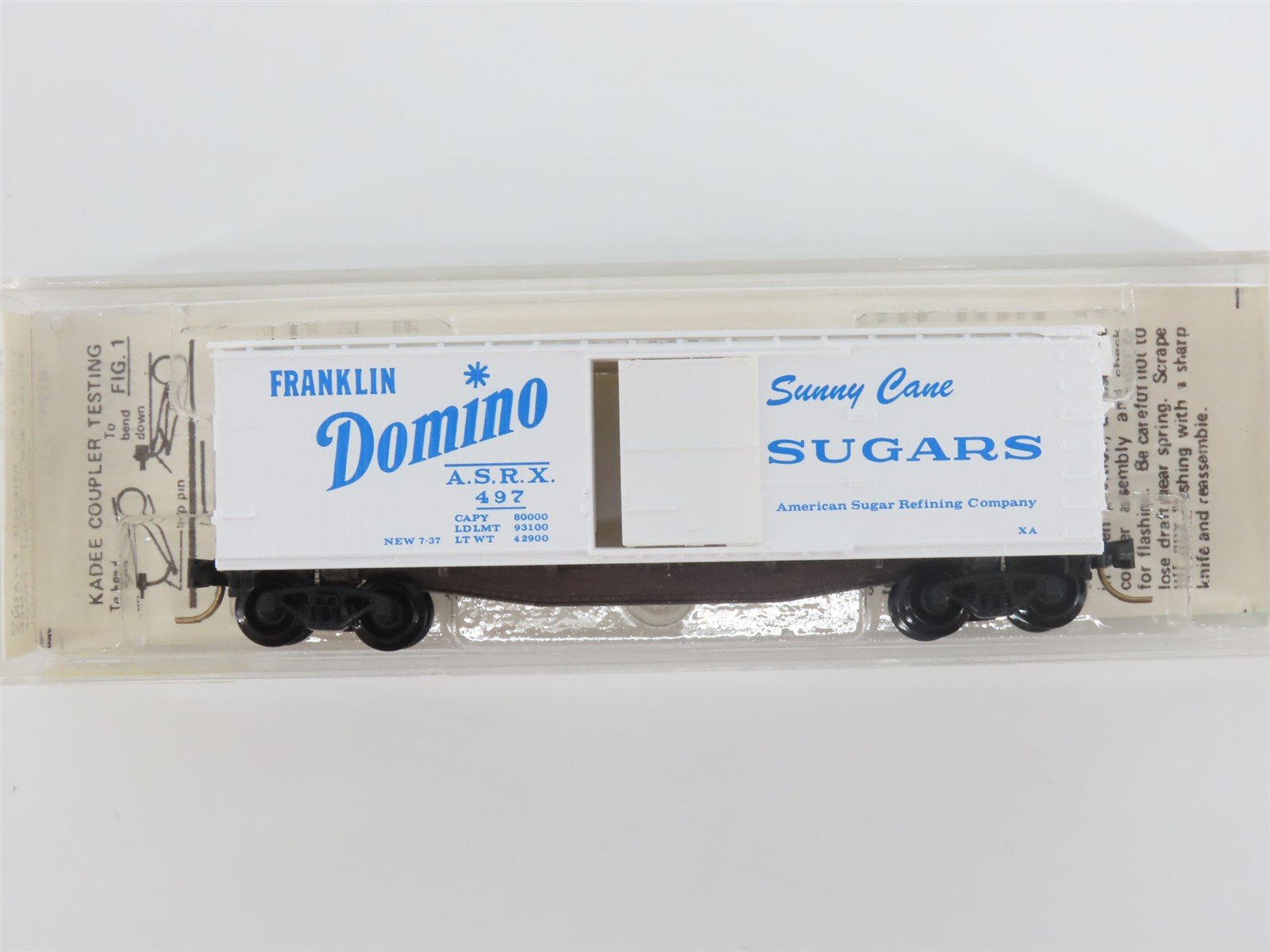N Scale Kadee Micro-Trains MTL 42020 ASRX Domino Sugars 40' Box Car #497