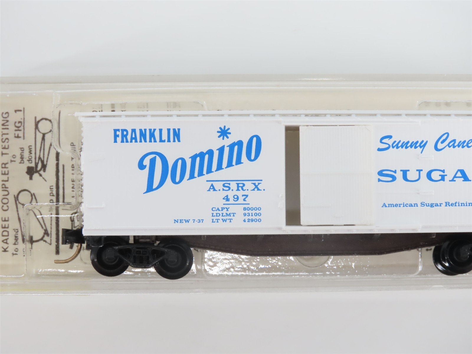 N Scale Kadee Micro-Trains MTL 42020 ASRX Domino Sugars 40' Box Car #497