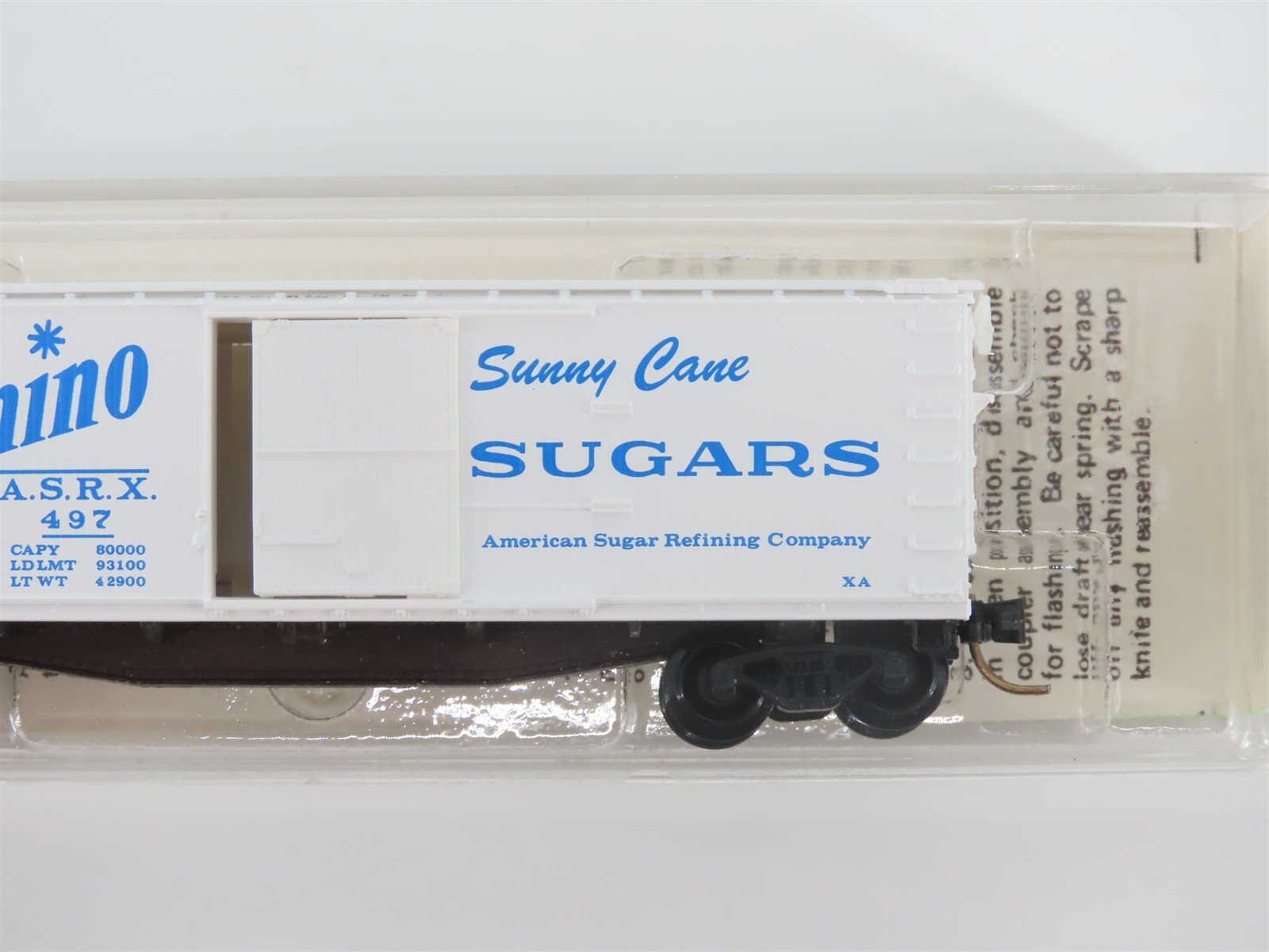 N Scale Kadee Micro-Trains MTL 42020 ASRX Domino Sugars 40' Box Car #497