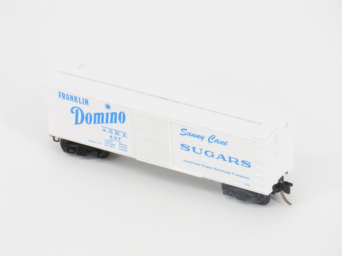 N Scale Kadee Micro-Trains MTL 42020 ASRX Domino Sugars 40&#39; Box Car #497