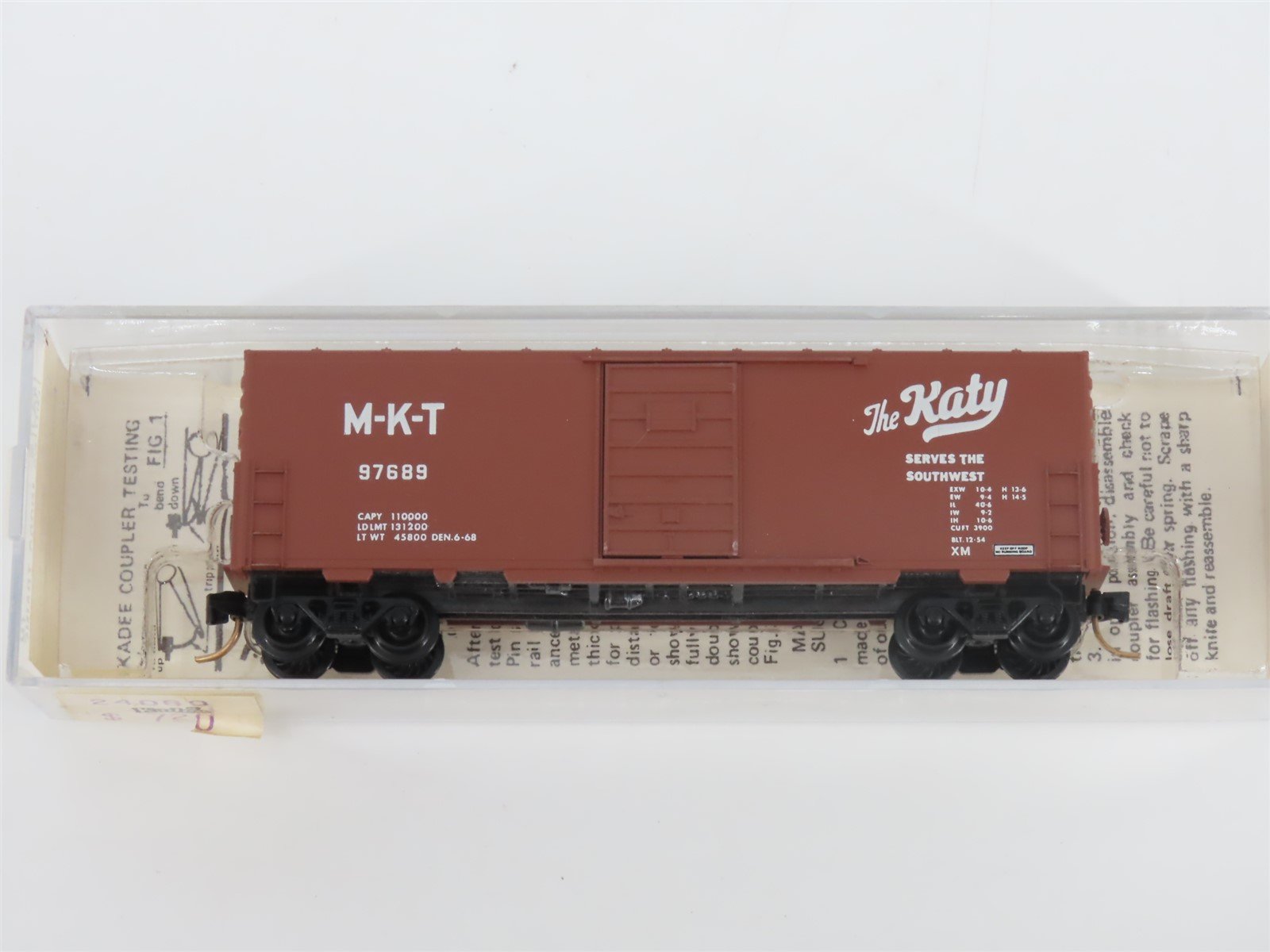 N Scale Kadee Micro-Trains MTL 24060 M-K-T The Katy 40' Box Car #97689