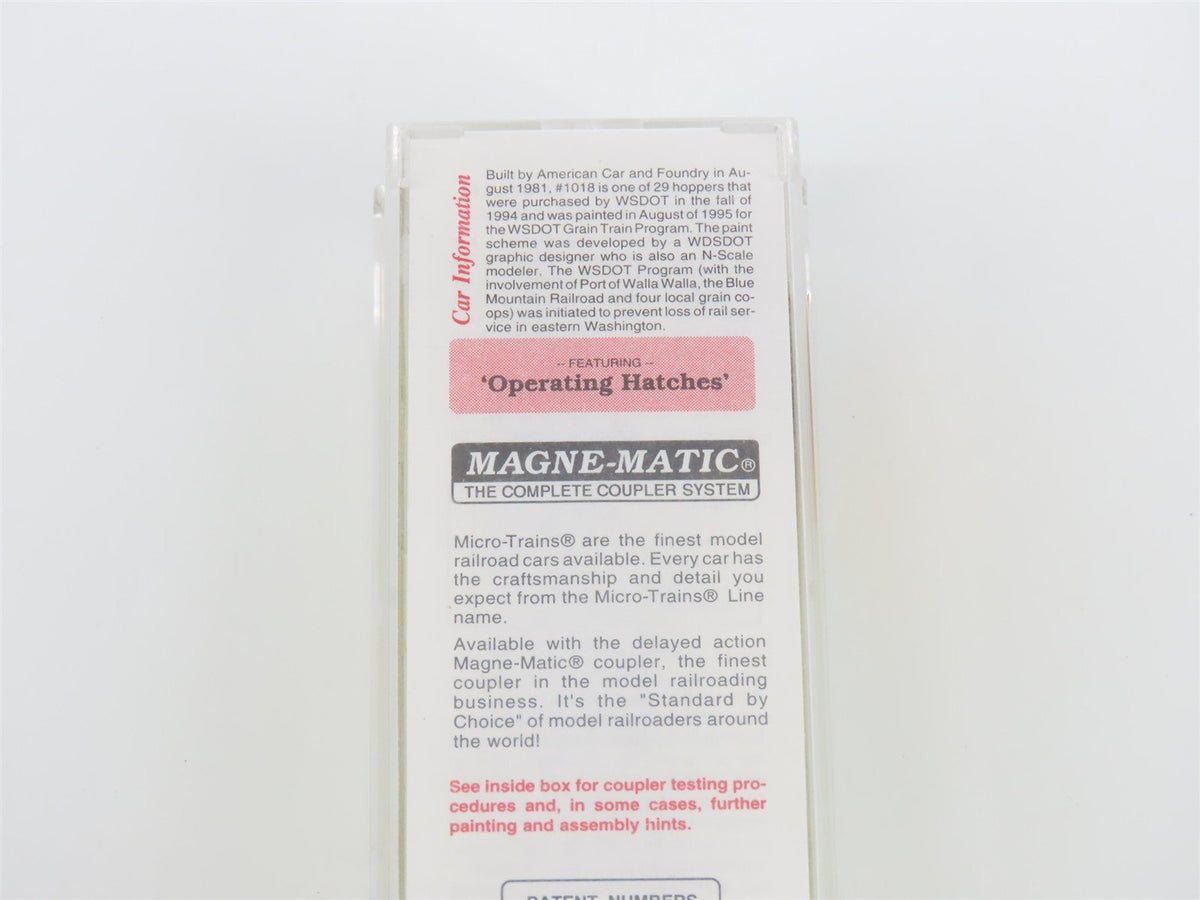 N Scale Micro-Trains MTL 94070 BLMR Grain Train 3-Bay Covered Hopper #1018