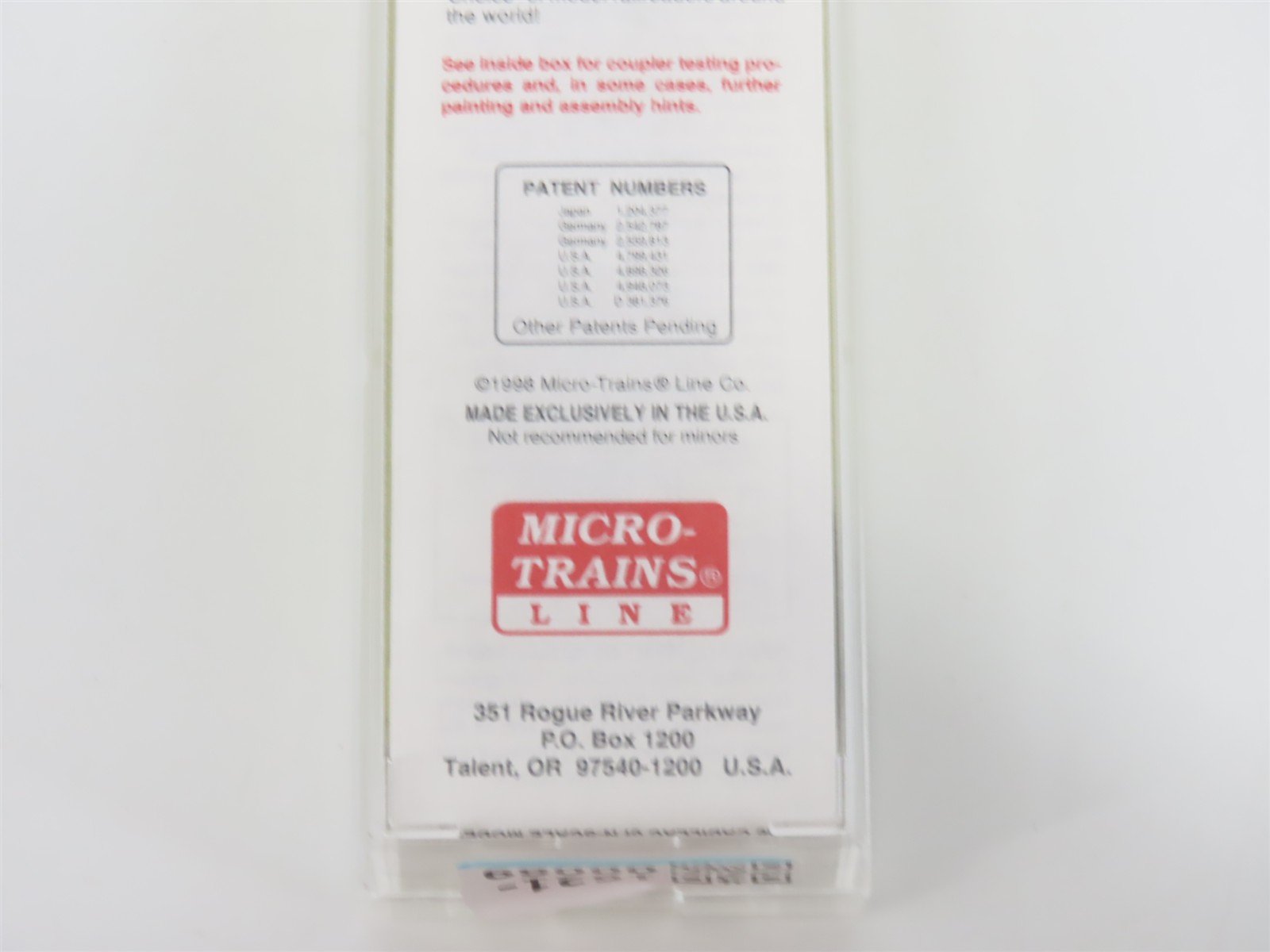 N Scale Micro-Trains MTL 94070 BLMR Grain Train 3-Bay Covered Hopper #1018