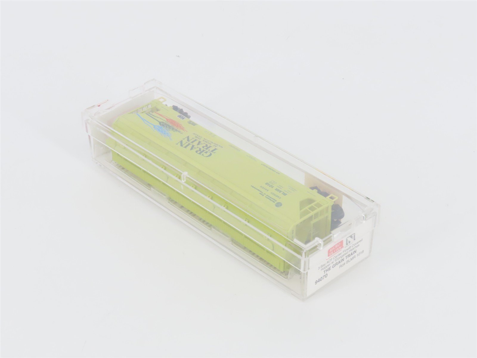 N Scale Micro-Trains MTL 94070 BLMR Grain Train 3-Bay Covered Hopper #1018