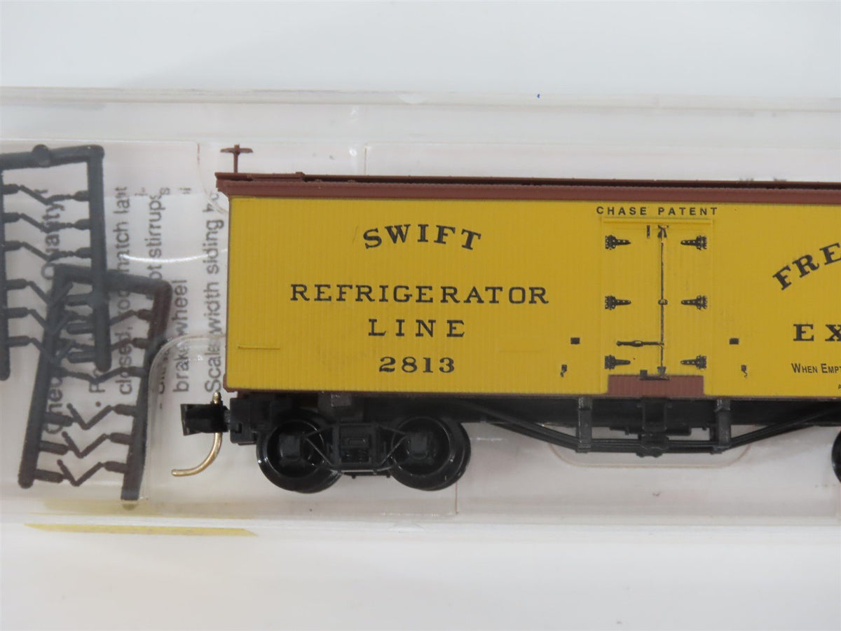 N Scale Micro-Trains MTL 58010 SRL Swift 36&#39; Wood Sheathed Ice Reefer #2813