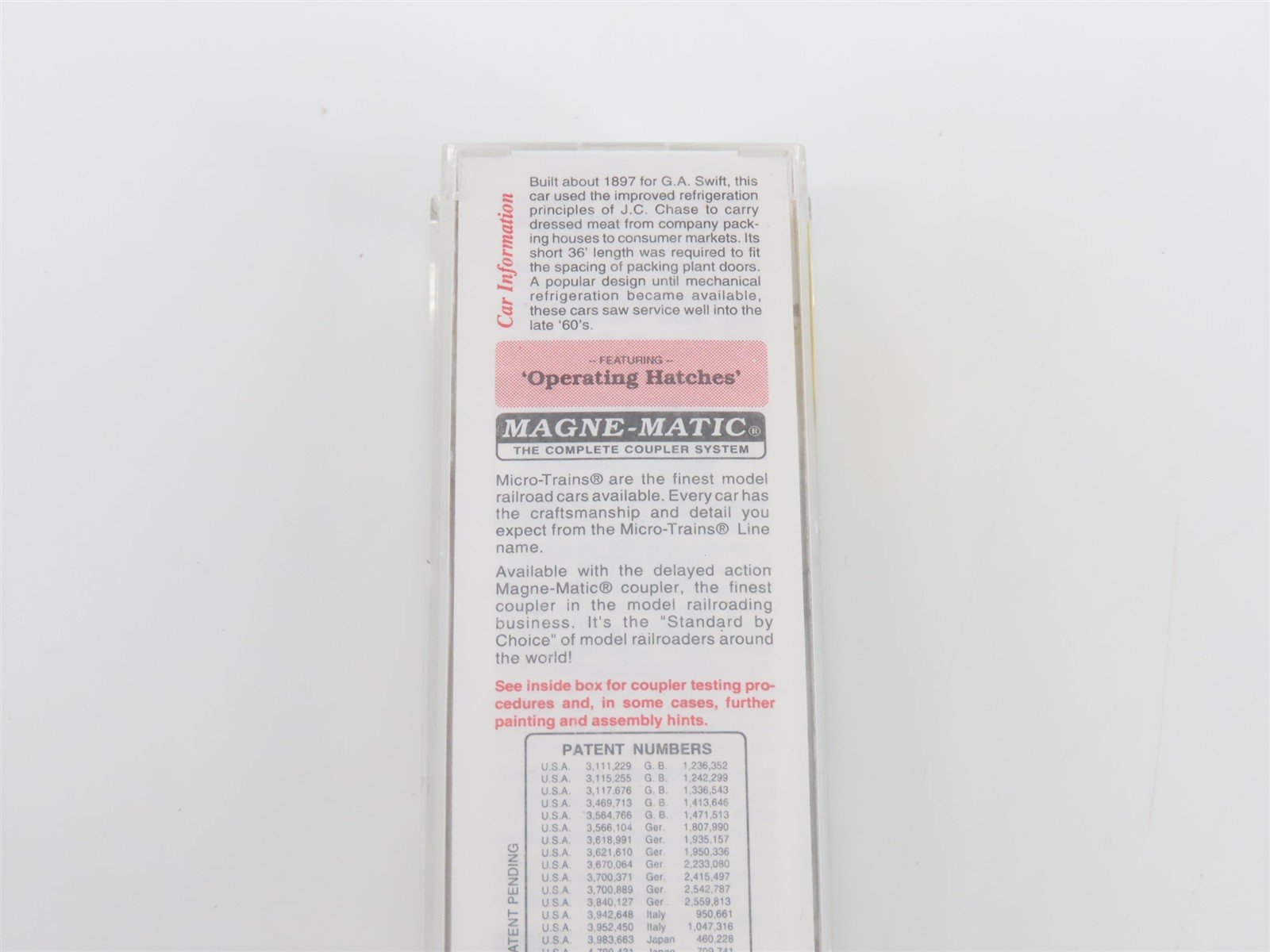 N Scale Micro-Trains MTL 58010 SRL Swift 36' Wood Sheathed Ice Reefer #2813