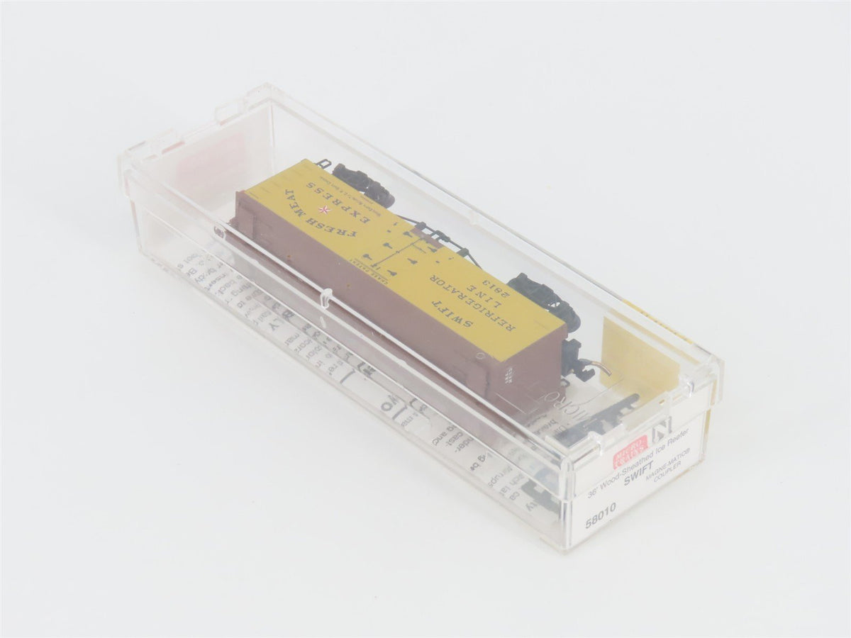 N Scale Micro-Trains MTL 58010 SRL Swift 36&#39; Wood Sheathed Ice Reefer #2813